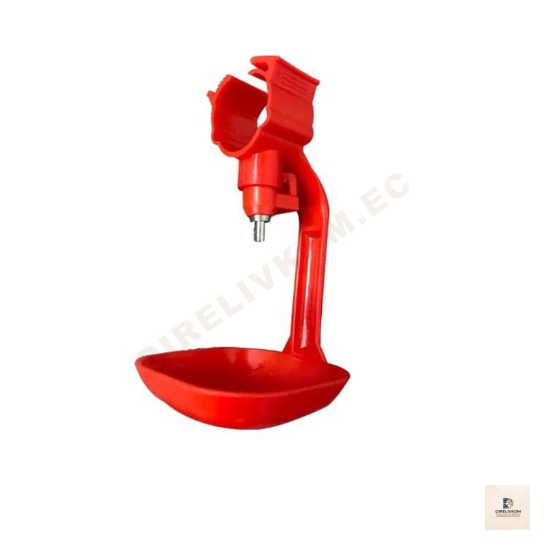 Copa recolectora de agua para bebederos automáticos-plástico rojo
