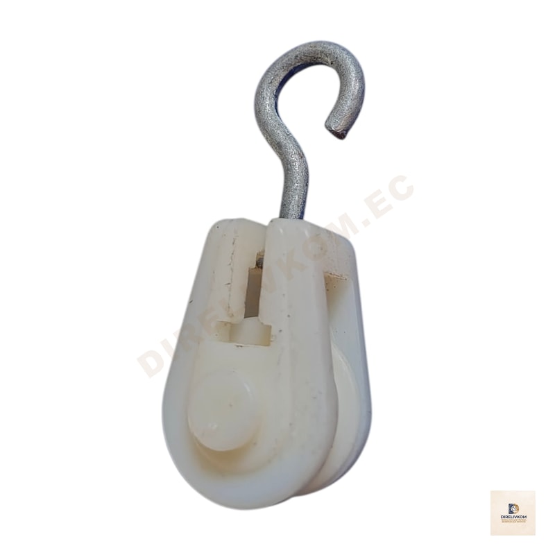 Polea plástica blanca de 22