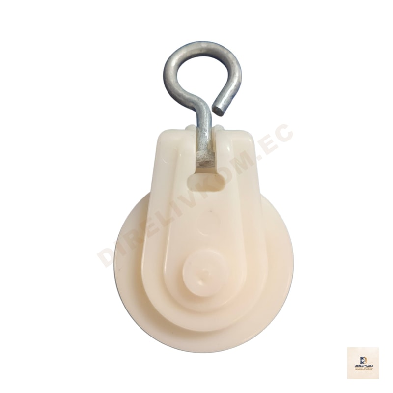 Polea plástica blanca de 45