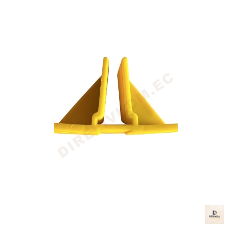 Bases de Perfil con Ranura Central-Plástico Amarillo