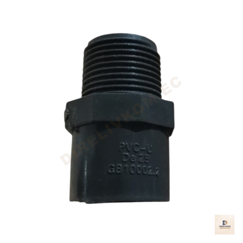 Adaptador macho de 25mm gris