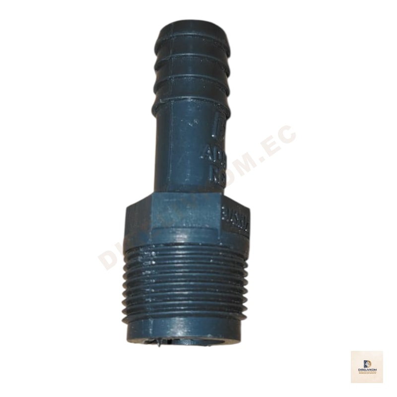 Adaptador reductor de 3/4 rosca macho a 1/2 espiga