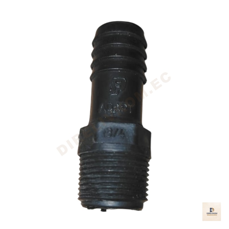 Adaptador de 3/4 rosca macho a 3/4 espiga