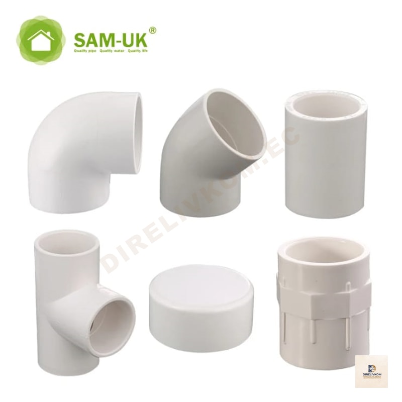 Codo de PVC blanco de 25